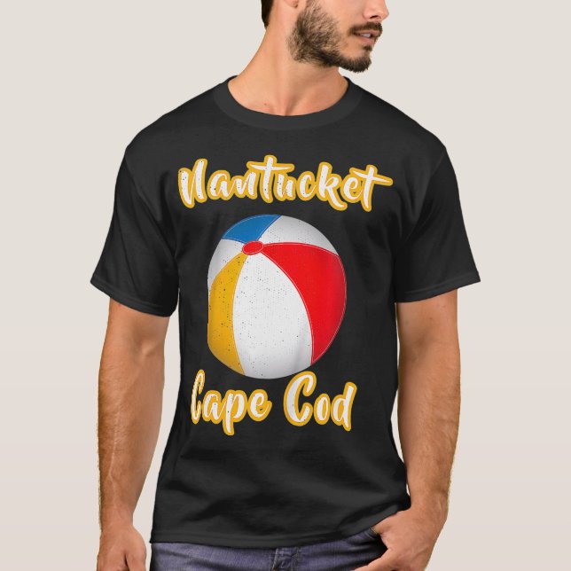 Kids Distress Nantucket Cape Cod Summer Vacation T Shirt (Framsida)