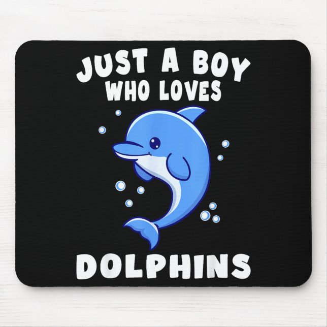 Kids Dolphin Just A Boy Who Loves Dolphins Gift  Musmatta (Framsidan)