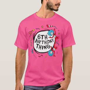 Kids Dr Seuss 6e Birthday Sak T Shirt