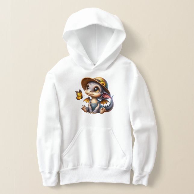 Kids Dragon Hooded Sweatshirt T Shirt (Laydown)