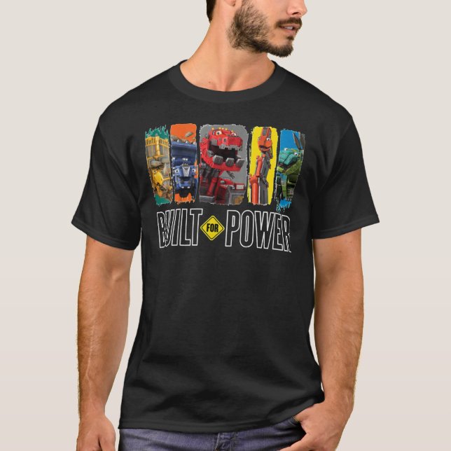 Kids DreamWorks DinoTrux - &x27;Byggt för Power&x2 T Shirt (Framsida)