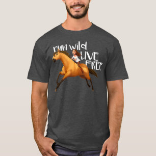 Kids DreamWorks Spirit Riding Free Live Free T Shirt