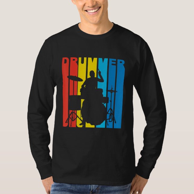 Kids drums, drums tshirt for kids, drummer girls,  t shirt (Framsida)
