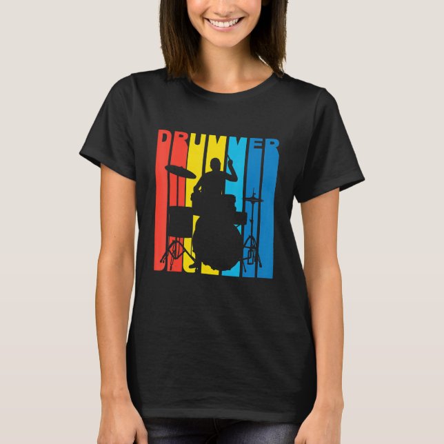 Kids drums, drums tshirt for kids, drummer girls,  t shirt (Framsida)