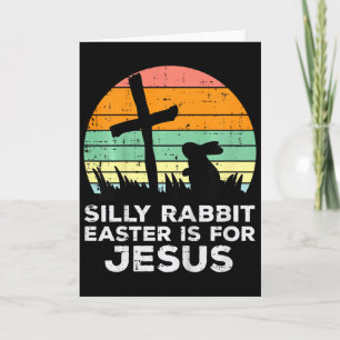 Kids Dumma Kanin Påsken Är För Jesus Kristna T Kort