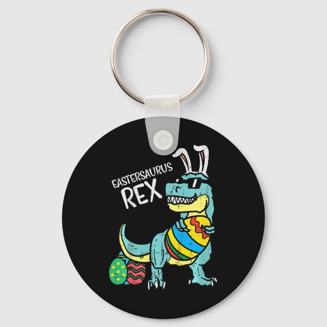 Kids Eastersaurus Rex Påsk Trex Kanin Småbarn Bo Nyckelring (Framsida)