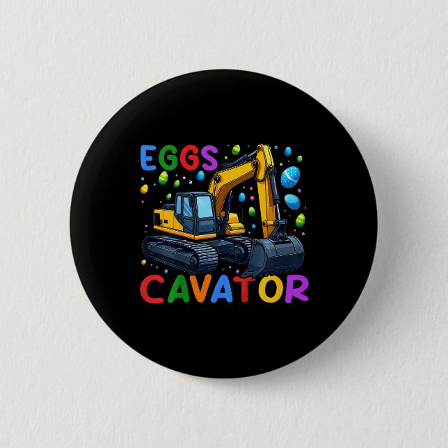 Kids Eggscavator Bunny Excavator Egg Hunting Toddl Knapp (Framsida)