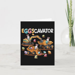 Kids Eggscavator Påskägg Hunt Construction Truc Kort