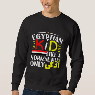 Kids Egyptian Kid Boys Girl Arabic WritEgypten P Lång Ärmad Tröja