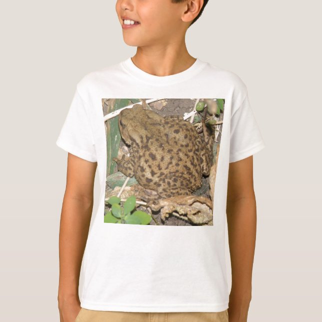 Kids European Common Toad T Shirt (Framsida)