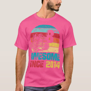Kids Fantastisk sedan 2014 8:e födelsedag Monster T Shirt