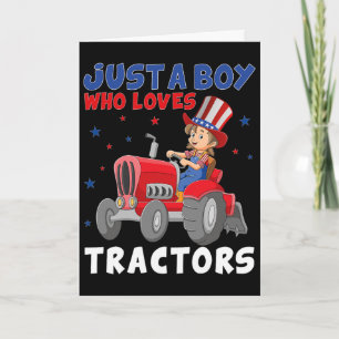Kids Farm Lifestyle 4 juli Bara En Pojke Som Älska Kort