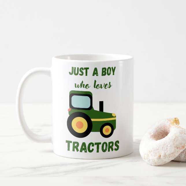 Kids Farm Lifestyle Bara en Boy Kärlek Trtors Kaffemugg (Med munk)