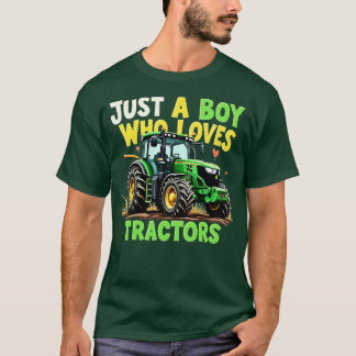 Kids Farm Lifestyle Bara en Boy Kärlek Trtors T Shirt