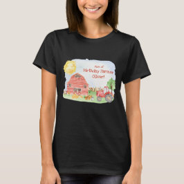 Kids Farmer Födelsedagsfest Matching Family Mamma T Shirt