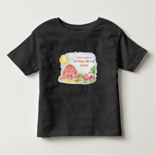 Kids Farmer Födelsedagsfest Matching Family Syskon T Shirt