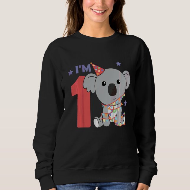 Kids First Birthday Koala För barn A Birthday Koal T Shirt (Framsida)