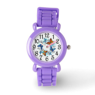 Kids fjärilar i flykt armbandsur