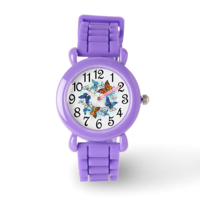 Kids fjärilar i flykt   armbandsur (Framsida)