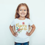 Kids Flower Girl Bridesmaid Shirts Bröllop Recepti T-shirt<br><div class="desc">Flower Girl Bridesmaid Shirts in faux Guld Glitter Foil med Watercolor Flower Graphics. Flower Girl-T med söt vattenfärgsgrafik och faux guld glitter-folie. Din blomflicka kommer att kärlek den här skjortan, och det är perfekt för förmiddagar i bröllop, för repetitioner, bröllopsreceptioner och alla tillfälle där brudens sida är närvarande. Det skulle...</div>