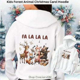 Kids Forest Animal jul Sång T Shirt