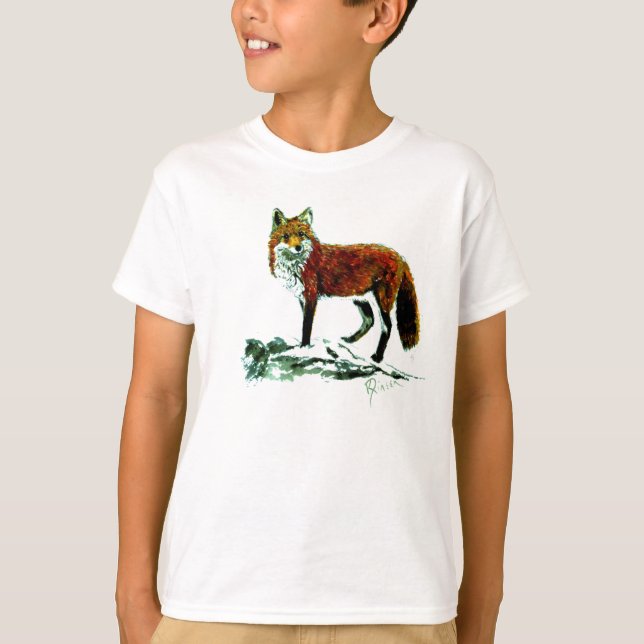 Kids Fox RInger T-shirt (Framsida)