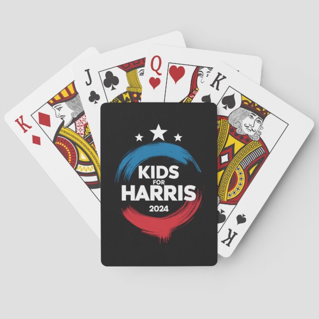 Kids från Harris president Kids Kärlek Kamala Harr Casinokort (Baksidan)