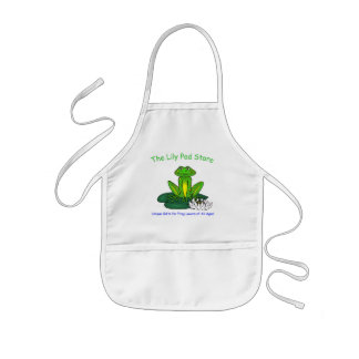 Kid's Frog on a Lily Pad Apron Barnförkläde