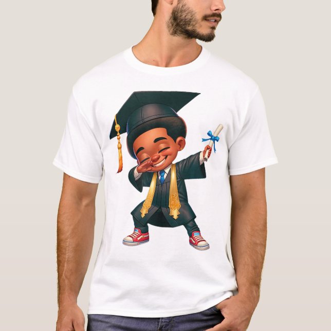 Kids Funny Boys Grad Gifts Dabbing Studenten Clas T Shirt (Framsida)