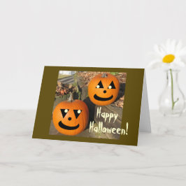 Kids Funny Halloween Land Pumpkins Kort