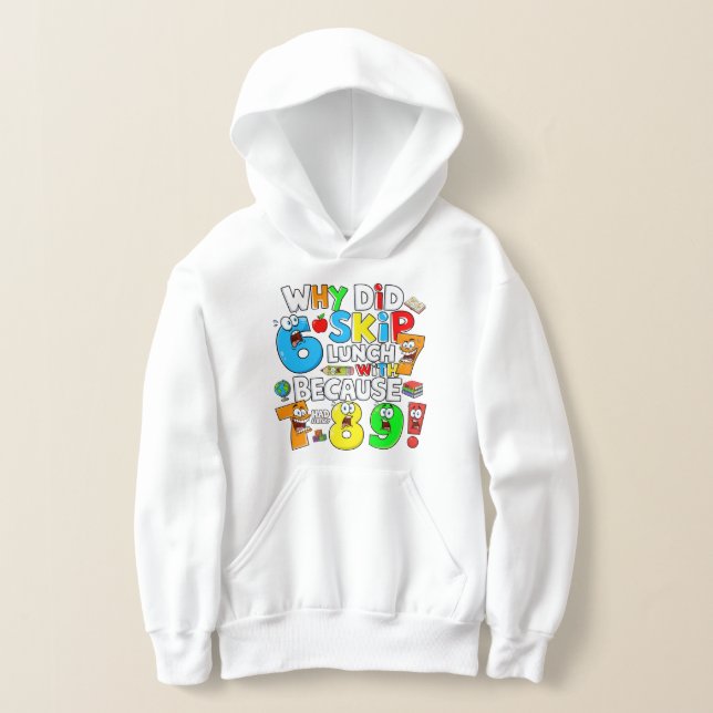 Kids Funny Maths Hoodie | Number Day School UK T Shirt (Laydown)