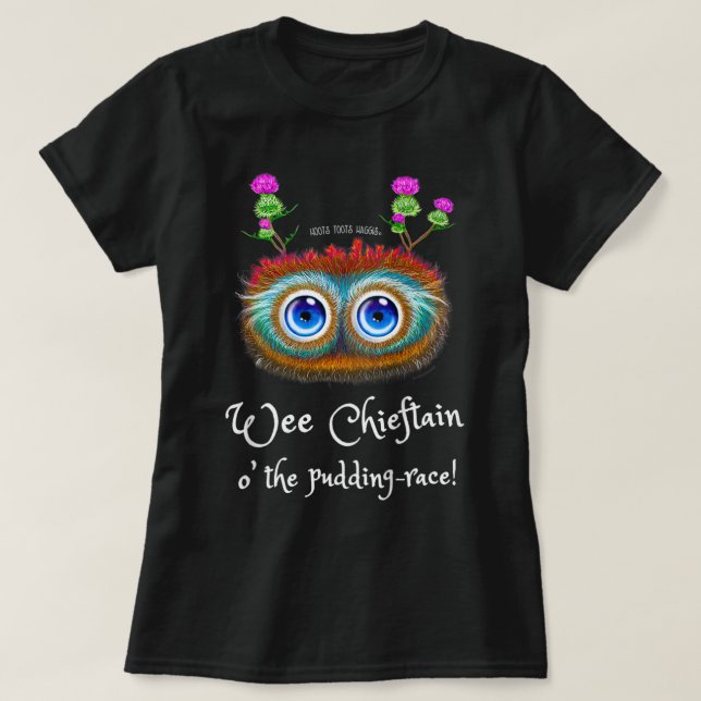 Kids Funny Scottish Haggis, Robert Burns Night Chi T Shirt (Design framsida)