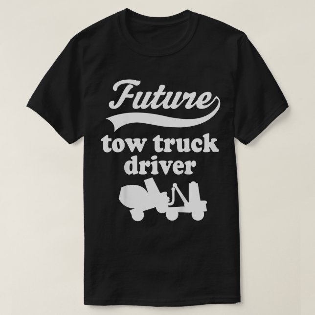 Kids Future Tow Truck Driver  T Shirt (Design framsida)