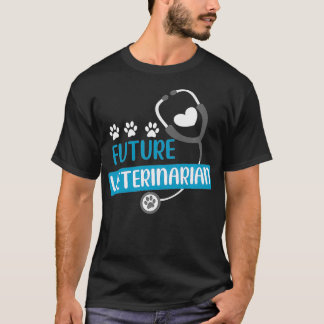 Kids Future Veterinarian Gift Vet Costume Kit T Shirt