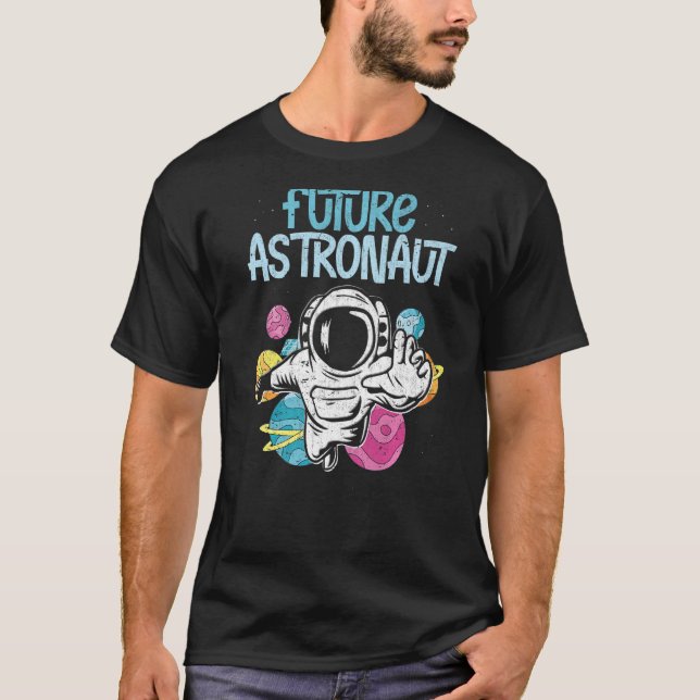 Kids Galaxy Rymden Science Planets Future Ast T Shirt (Framsida)