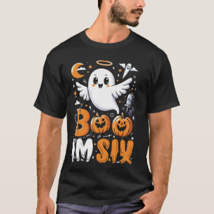 Kids Ghost Boo Jag är tre 6e-födelsedagshuset T Shirt