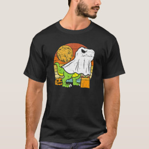 Kids Ghost Dinosaur Dino Trex Måne Candy Småbarn B T Shirt