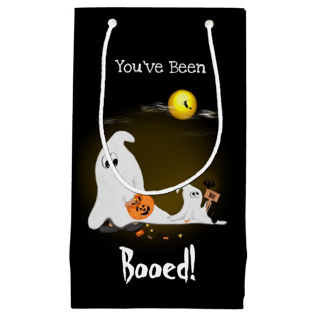 Kids Ghost Halloween Boo Gift Bag (Framsidan)