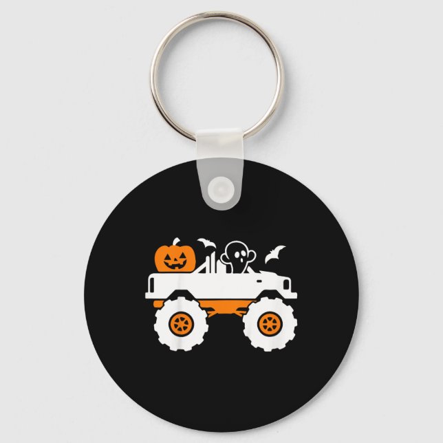 Kids Ghost Pumpkin Riding Monster Lastbil Lazy Hal Nyckelring (Framsida)