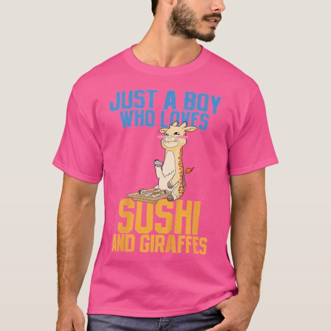 Kids Giraffe Anime Gift T Shirt (Framsida)