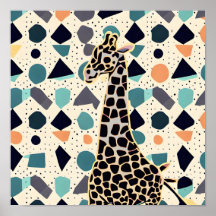Kids Giraffe Colorful Dots