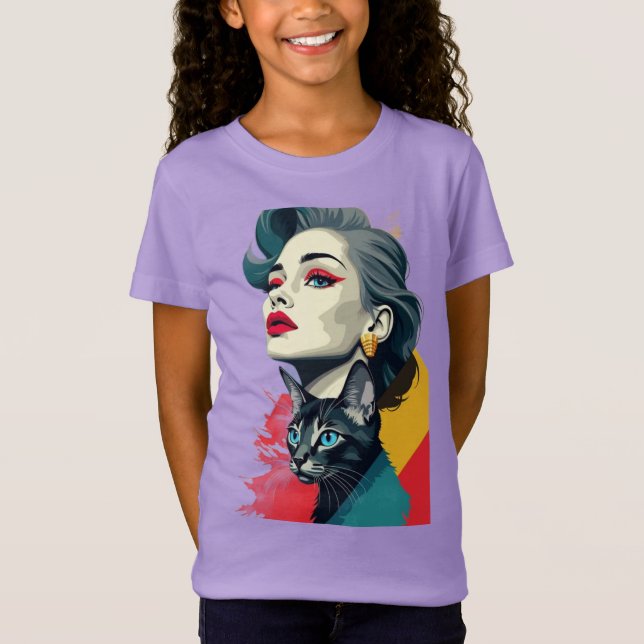 Kids Girls Tshirt T Shirt (Framsida)