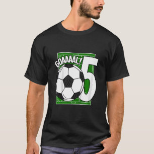 Kids Goaal 5:e födelsedag 5 år gammal fotbollsspel T Shirt