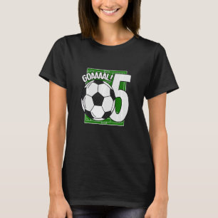 Kids Goaal 5:e födelsedag 5 år gammal fotbollsspel T Shirt