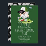 Kids Golf Bollar Gnome Födelsedagsfest Inbjudningar<br><div class="desc">Golf-inbjudan för Födelsedagsfest-Texturerat Golf Bollar och Gnome</div>