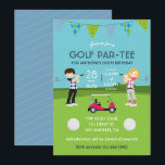 Kids Golf Theme Födelsedagsfest inbjudan<br><div class="desc">Välj "Klicka för att anpassa ytterligare" om du vill ,  flytta eller ta bort funktioner. Kontakta den här designern om du behöver hjälp med anpassningarna.</div>