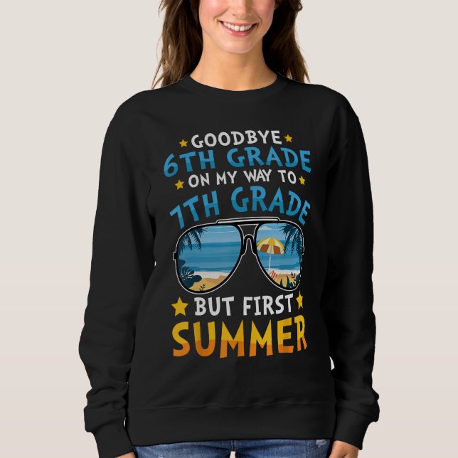 Kids Goodbye 6th Grade Graduation To 7th Grade Hel T Shirt (Framsida)