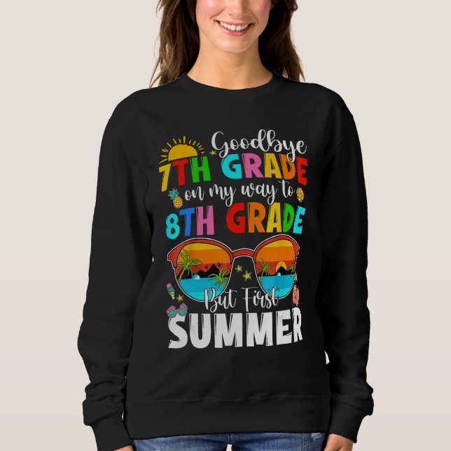 Kids Goodbye 7th Grade Graduation To 8th Grade Bea T Shirt (Framsida)