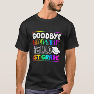 Kids GOODBYE KINDERGARTEN HEJ 1st Klass School T Shirt