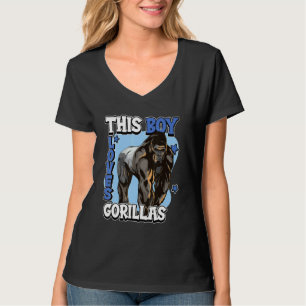 Kids Gorilla Quote apes Denna Boy Kärlek Gorillas T Shirt